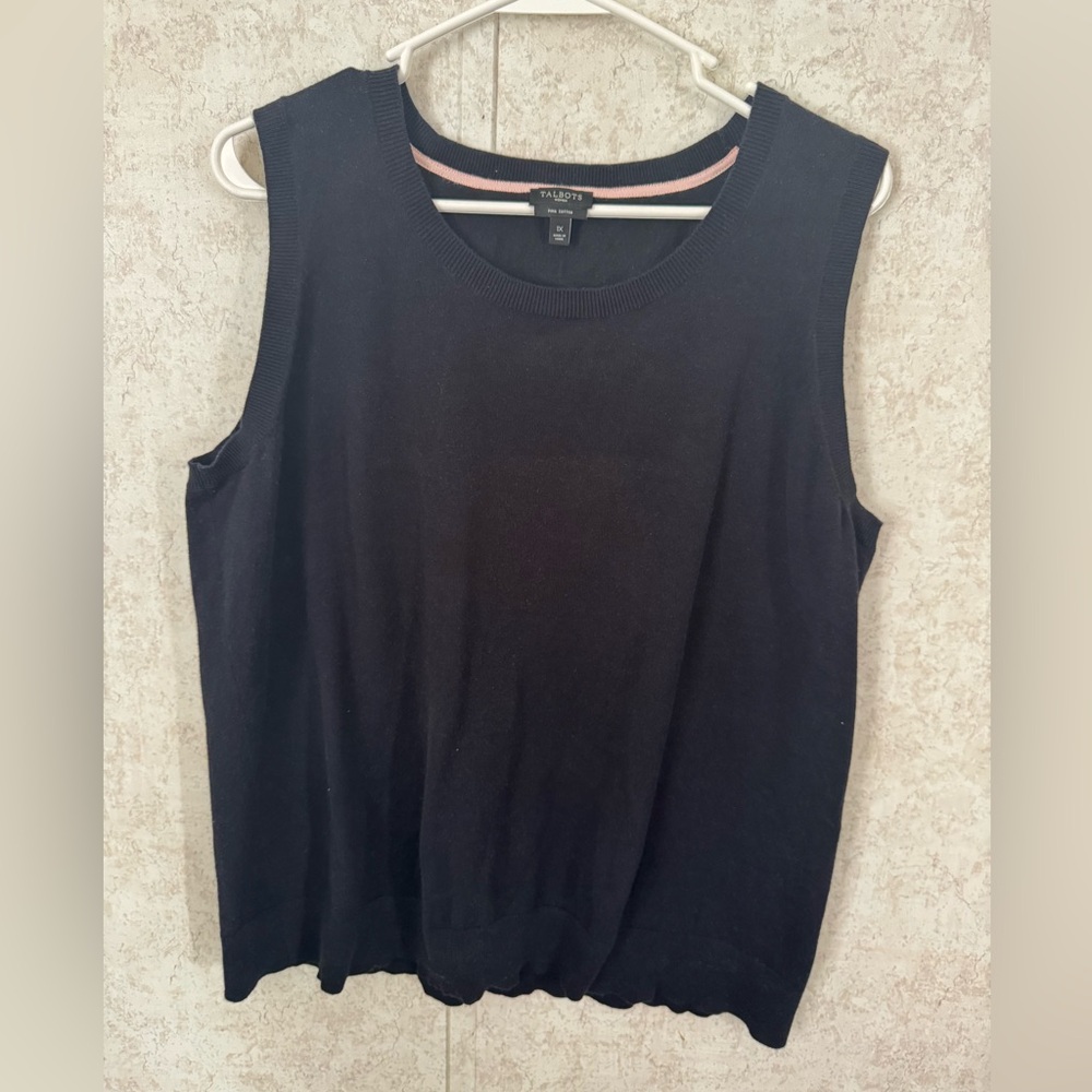 Talbots Pima Cotton Sweater Vest
